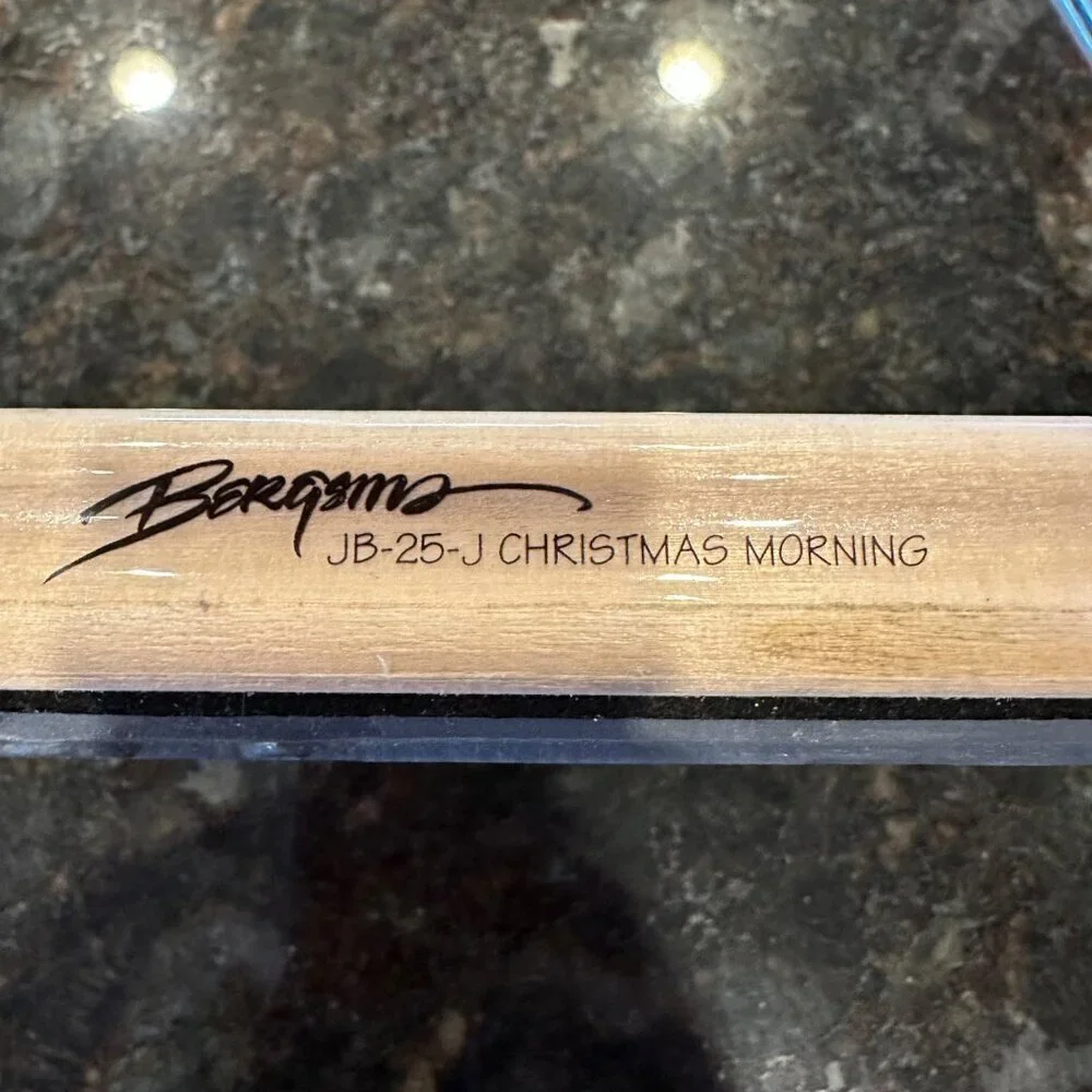 Vintage Jody Bergsma Rubber Stamp JB-25-J Christmas Morning Wood Mounted Large